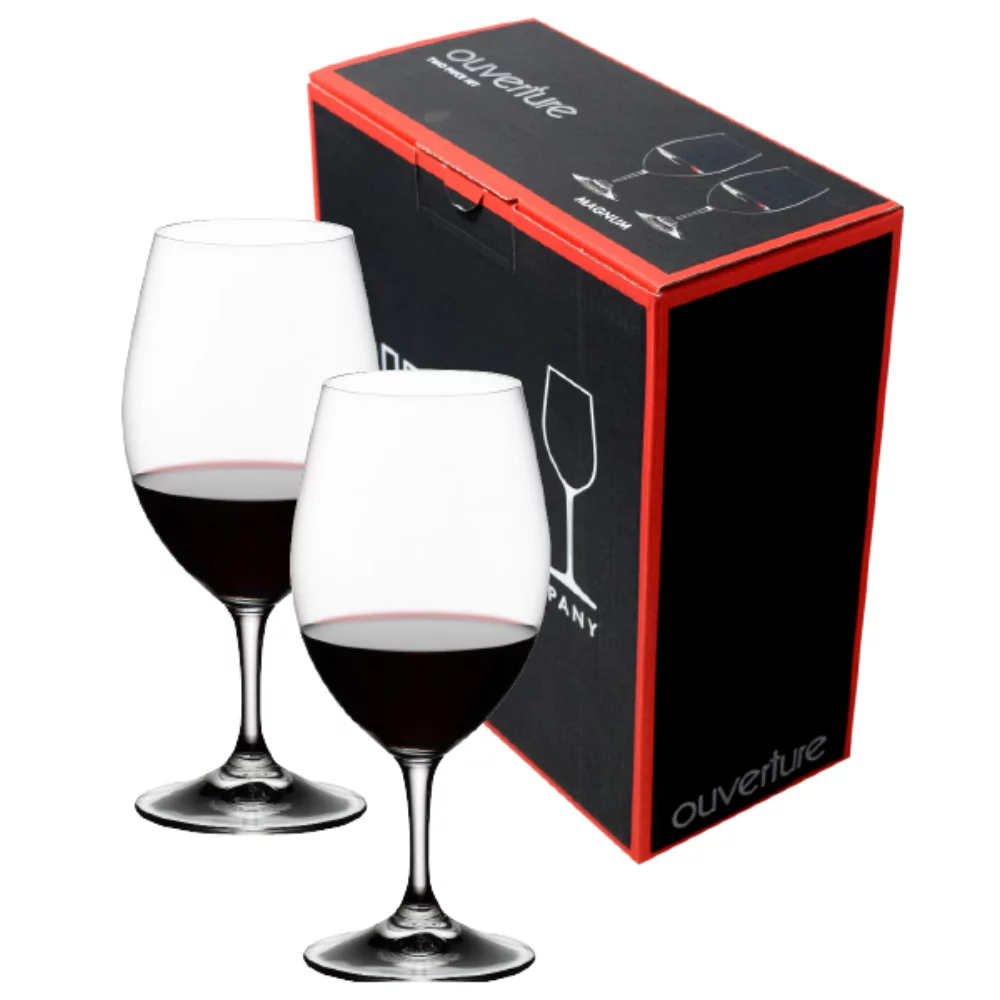 Magnum 18-5/8oz S/2 RIEDEL verres à vin en cristal dans une boîte cadeau S/2 RIEDEL