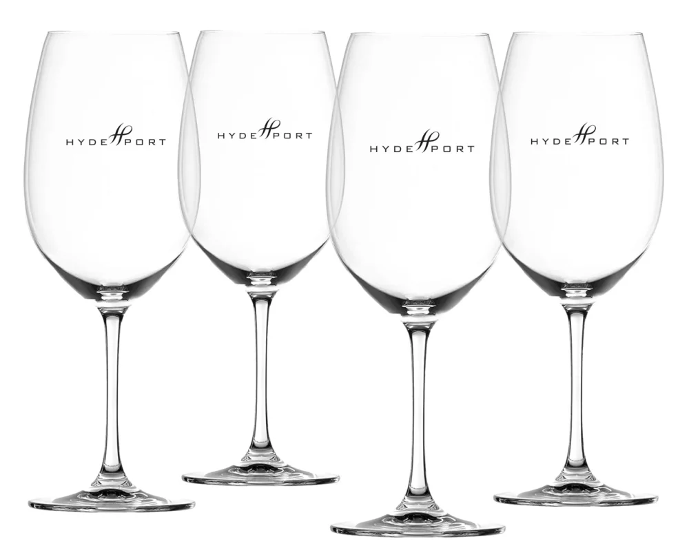 Ensemble de 4 verres à vin en cristal fin rouge et blanc de 25 oz dans une boîte cadeau.