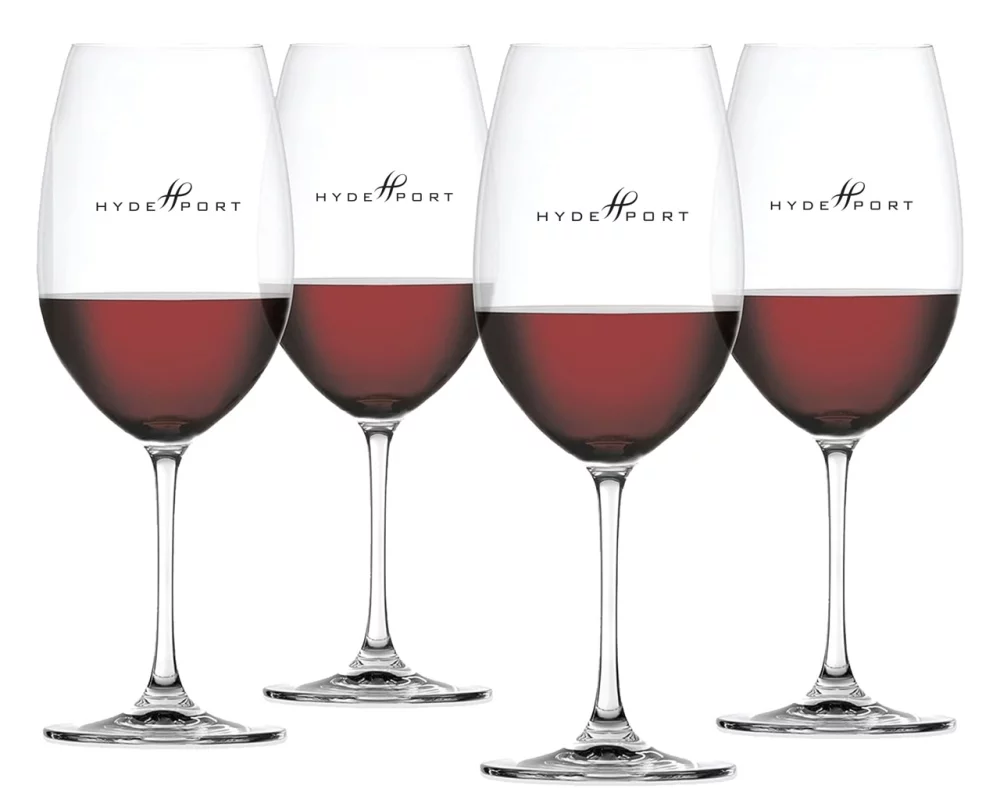 Ensemble de 4 verres à vin en cristal fin rouge et blanc de 25 oz dans une boîte cadeau.