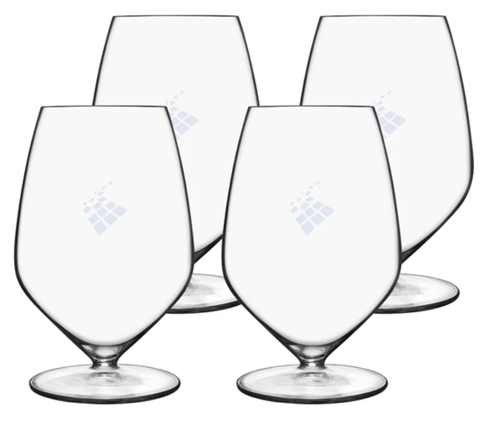 Verre à vin T-Glass Cabernet 23.75 oz en cristal européen sans pied, ensemble de 4 dans une boîte cadeau de vente au détail.