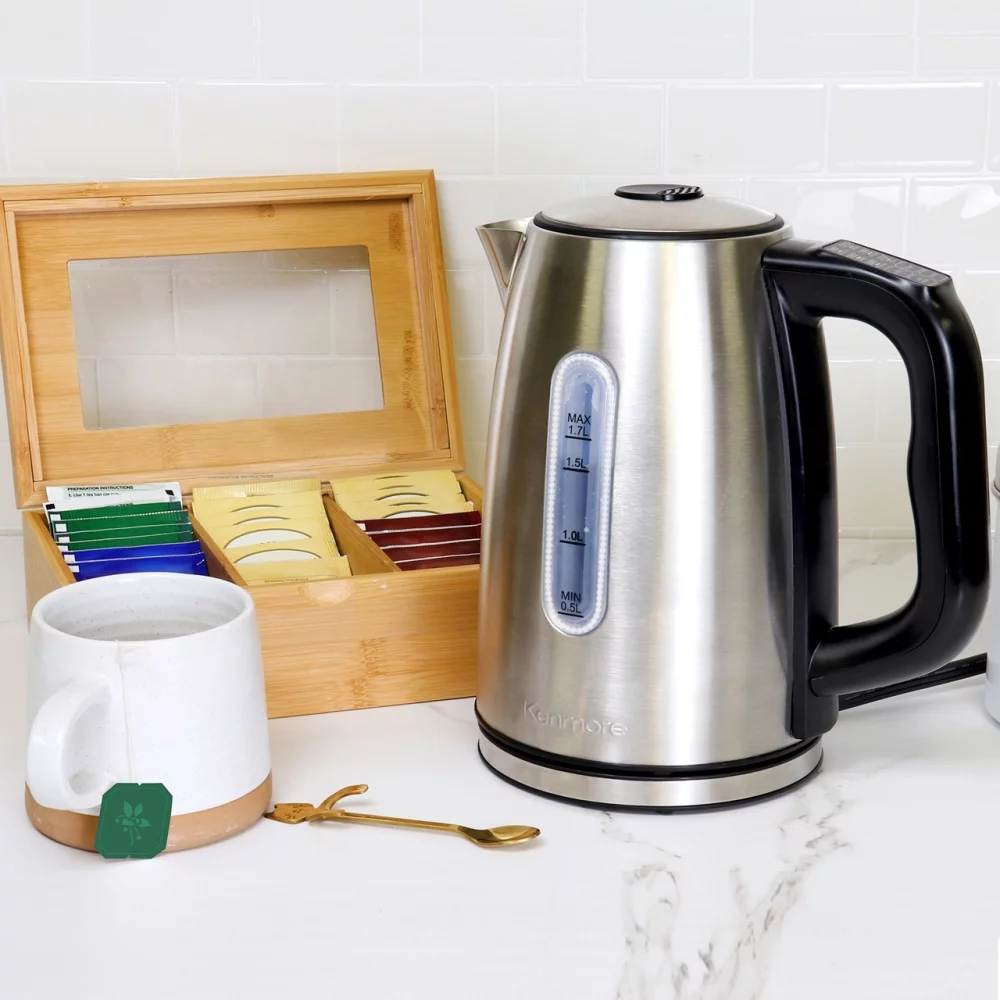 Bouilloire à thé programmable en acier inoxydable Kenmore