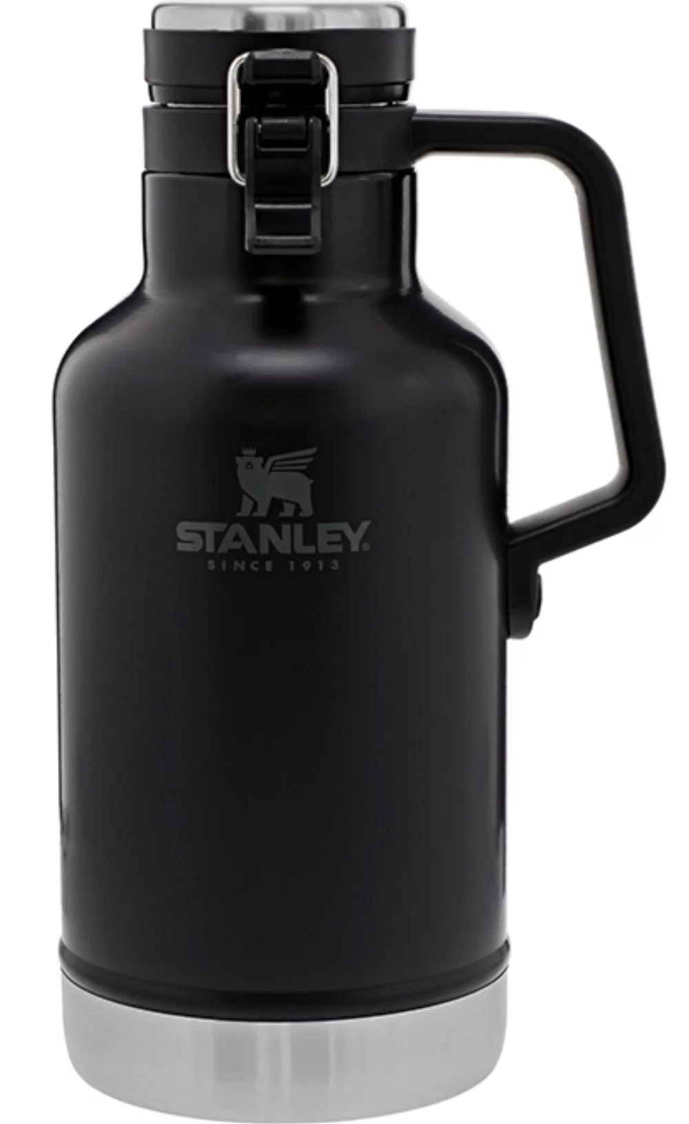 Stanley® Classic Easy-Pour Growler 64 oz isolé sous vide en acier inoxydable noir mat