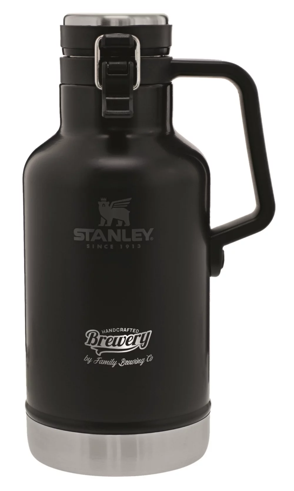 Stanley® Classic Easy-Pour Growler 64oz en acier inoxydable isolé sous vide noir mat - Gravé