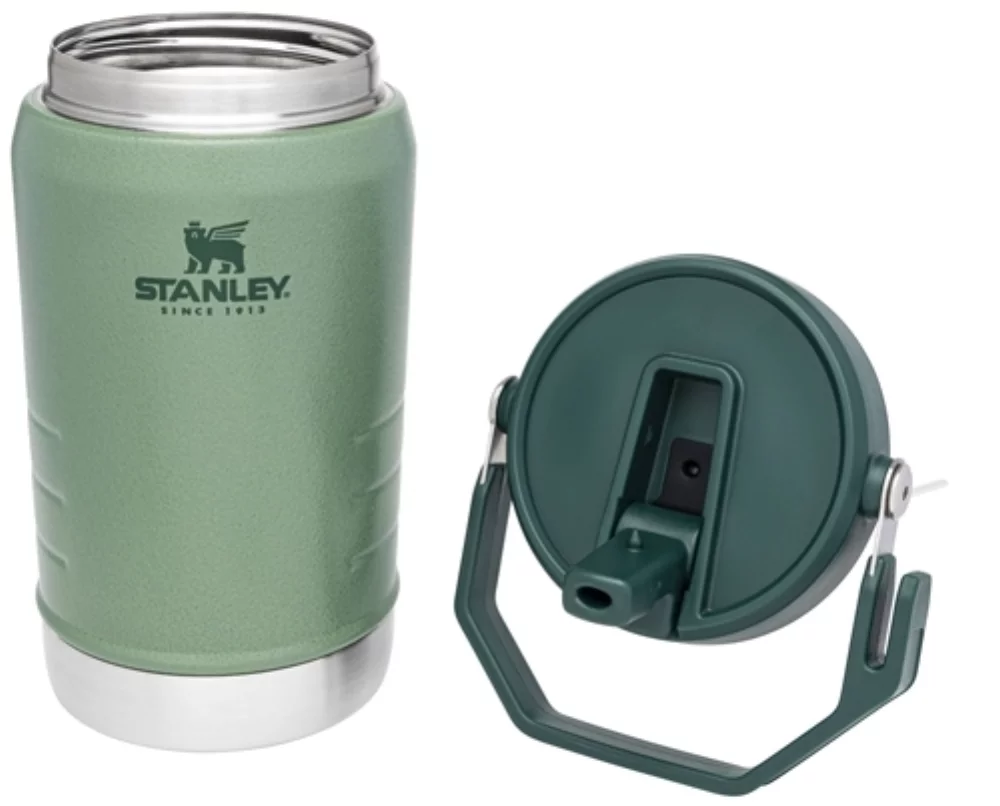 Stanley® IceFlow 40oz Flip Straw Jug, green - Etched