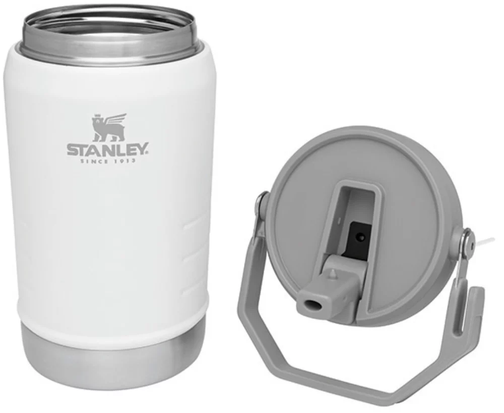 Stanley® IceFlow 40oz Flip Straw Jug, white - Etched