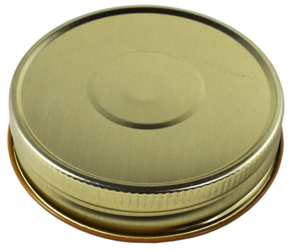 Mason lid gold