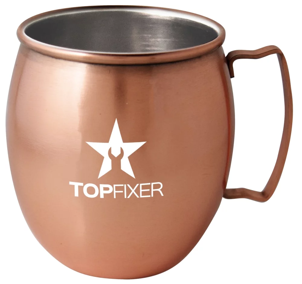 Spirit Mule shot 2oz stainless steel copper plated matte finish