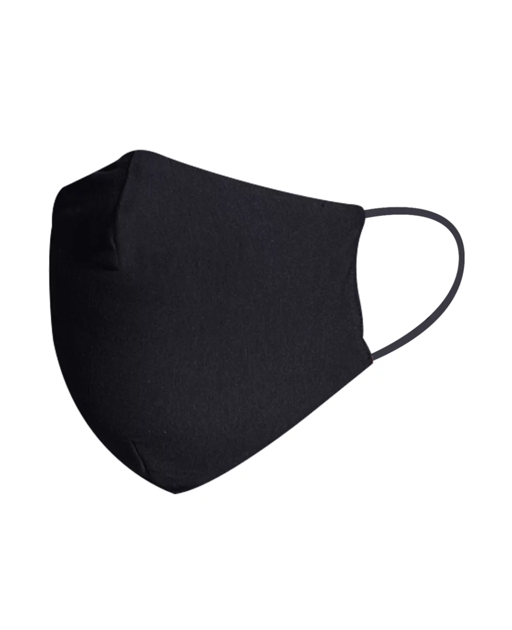 Adult Size Fashion Face Mask, 100% Cotton, 2 layer, black - Blank