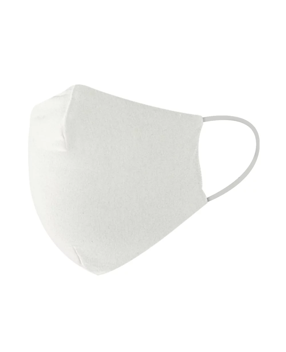 Adult Size Fashion Face Mask, 100% Cotton, 2 layer, white - Blank