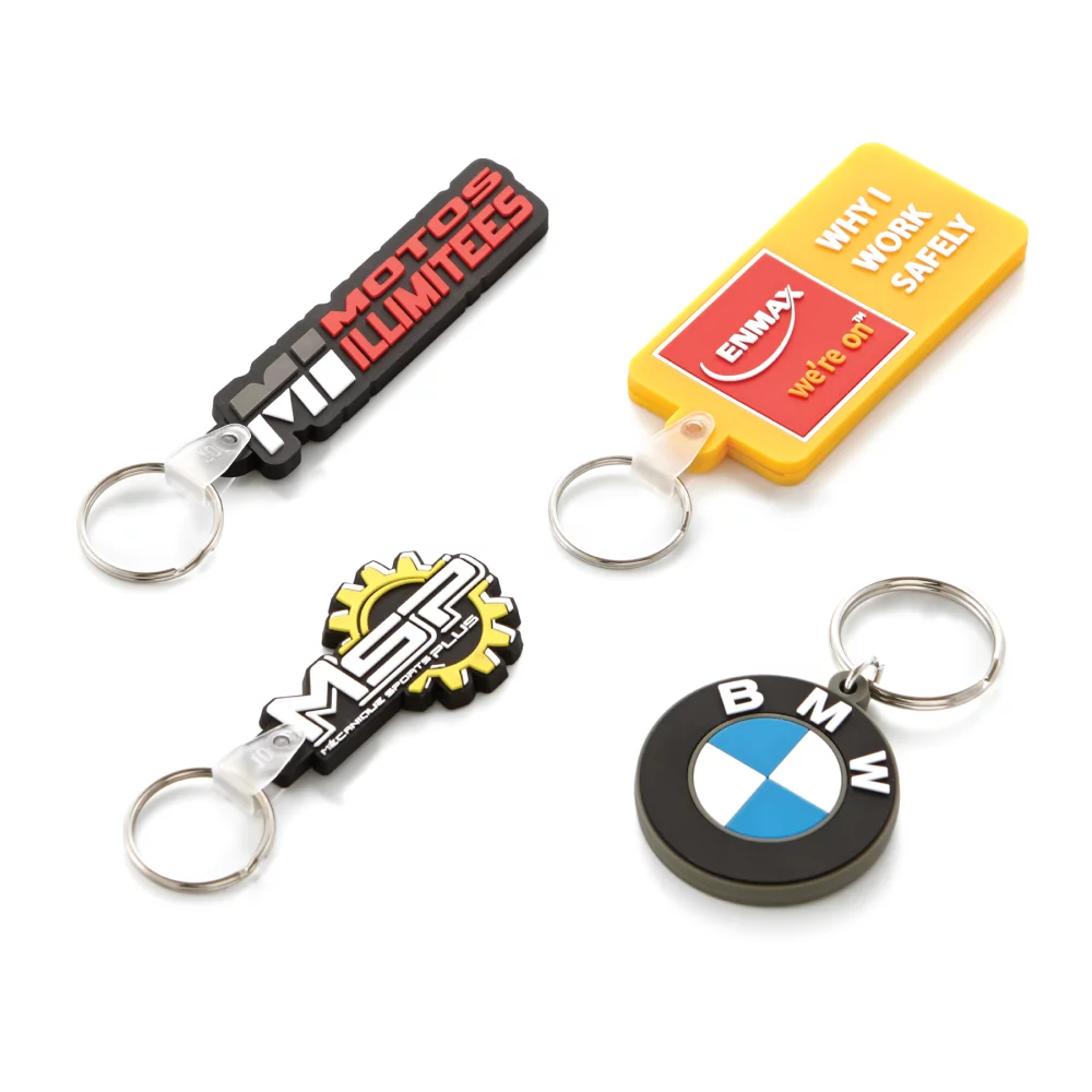 Porte-clés en PVC souple (3 pouces)