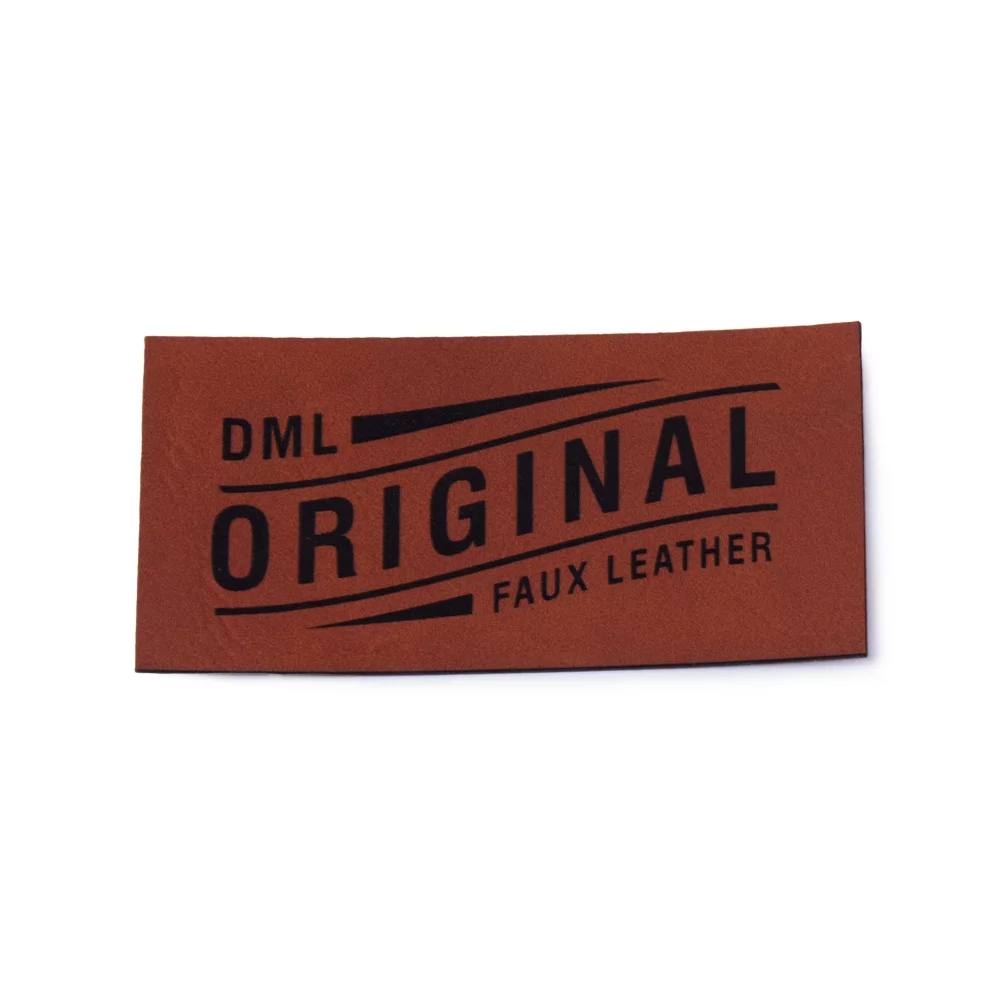 Laser Etched Faux Leather Patches (3")