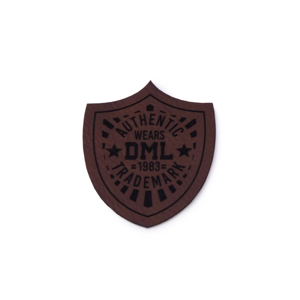 Laser Etched Faux Leather Patches (3")