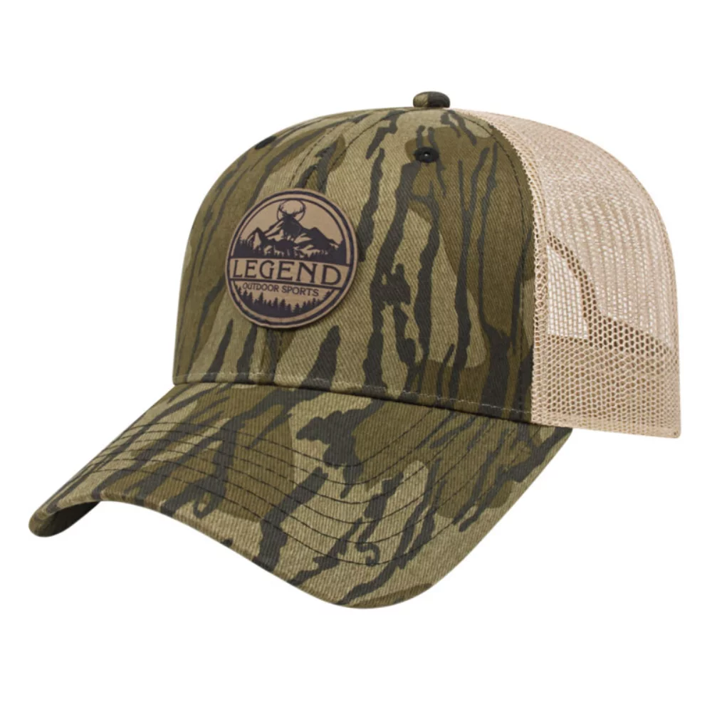 Casquette camouflage à dos en maille unie