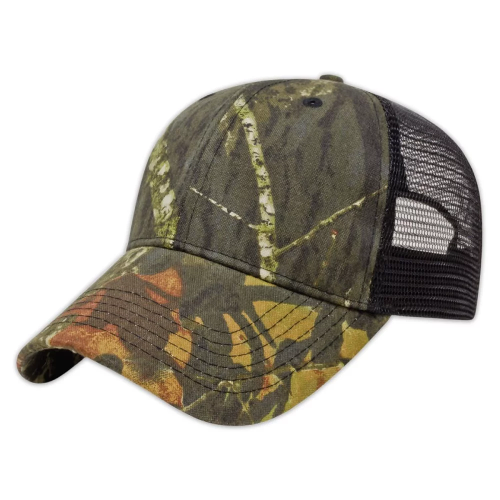 Casquette camouflage à dos en maille unie
