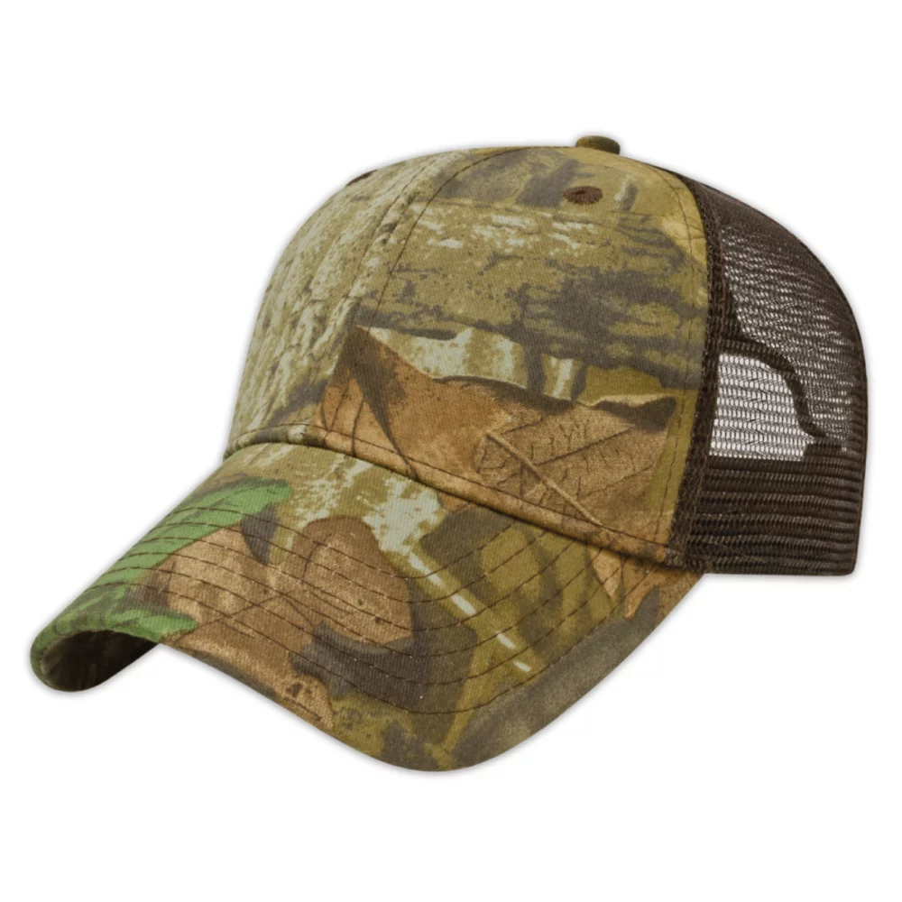 Casquette camouflage à dos en maille unie