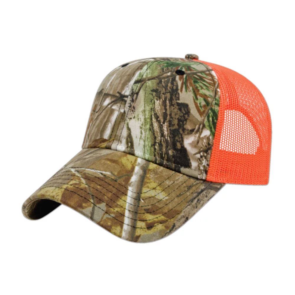 Casquette camouflage à dos en maille unie