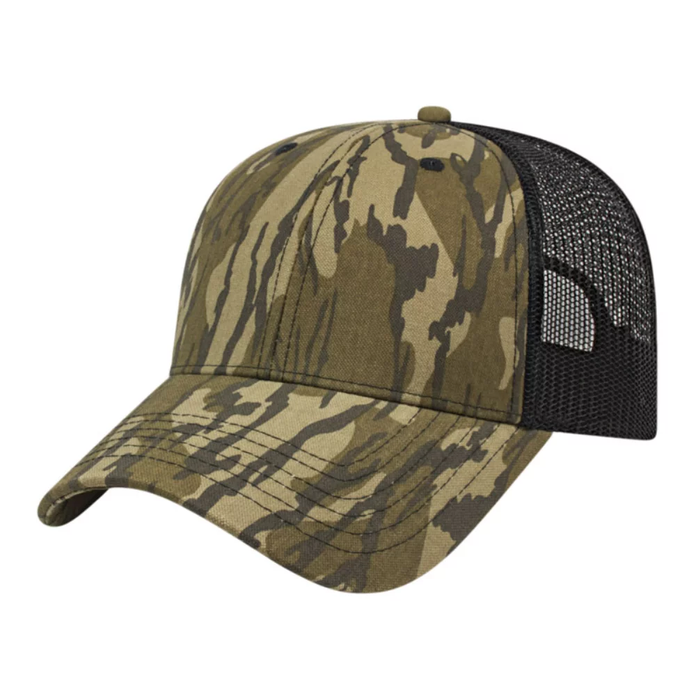 Casquette camouflage à dos en maille unie