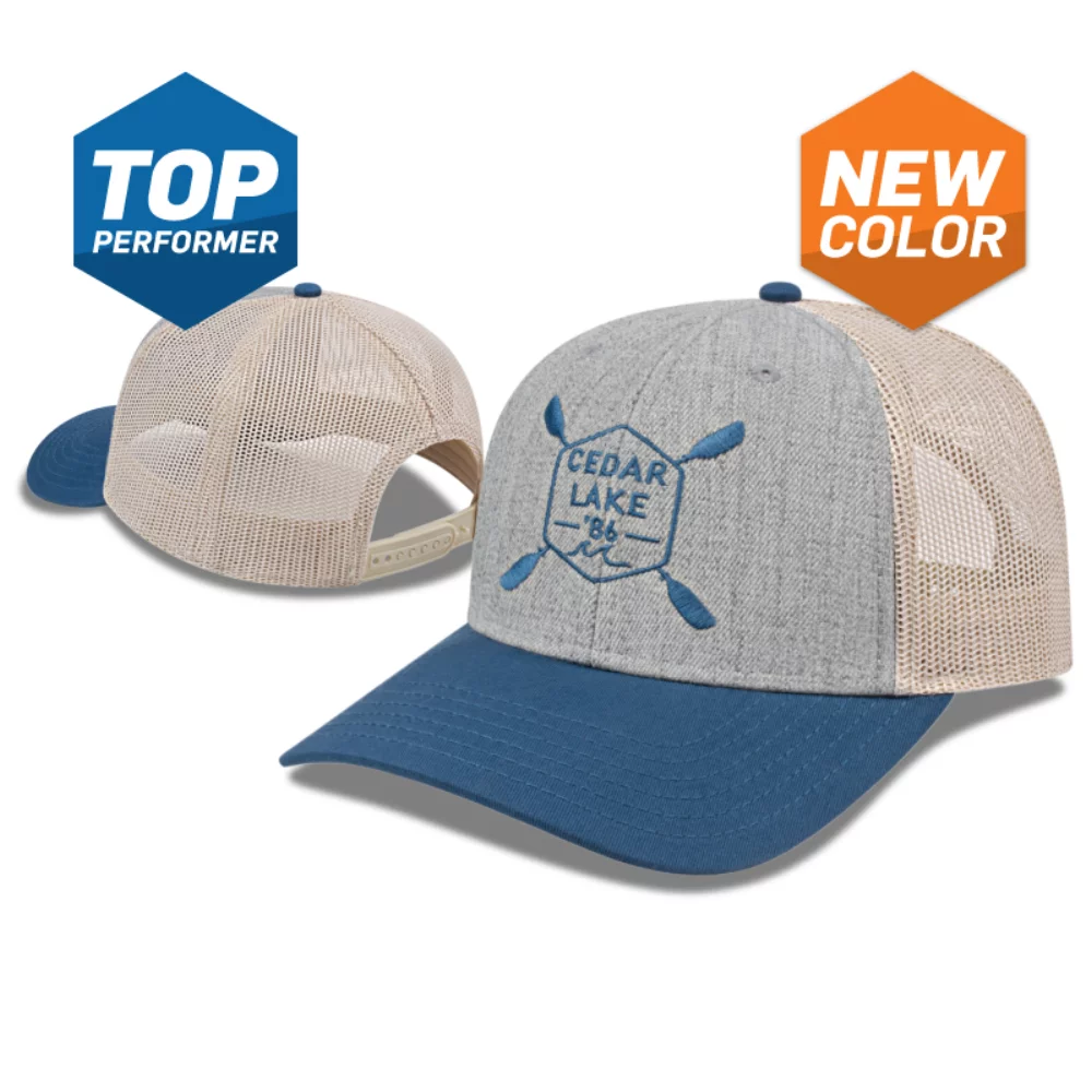 Low Profile Trucker w/Modified Flat Bill Cap