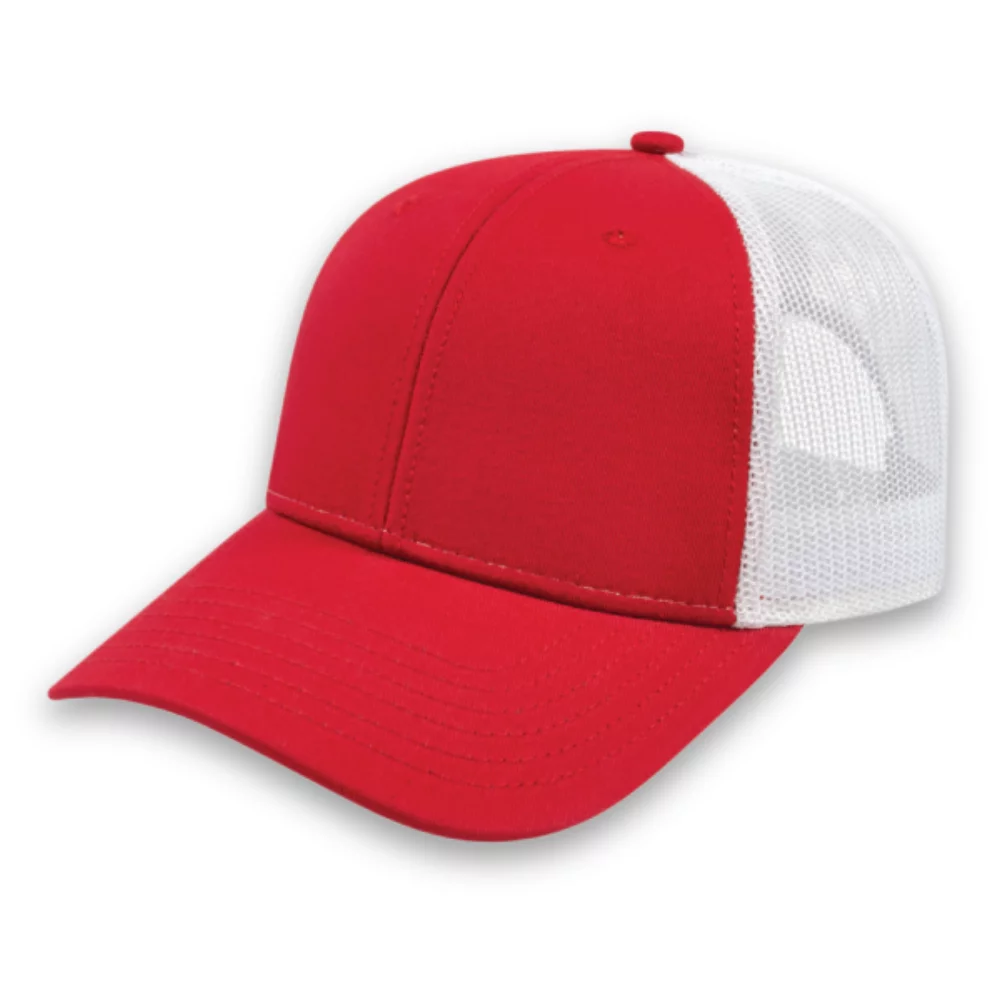 Low Profile Trucker w/Modified Flat Bill Cap
