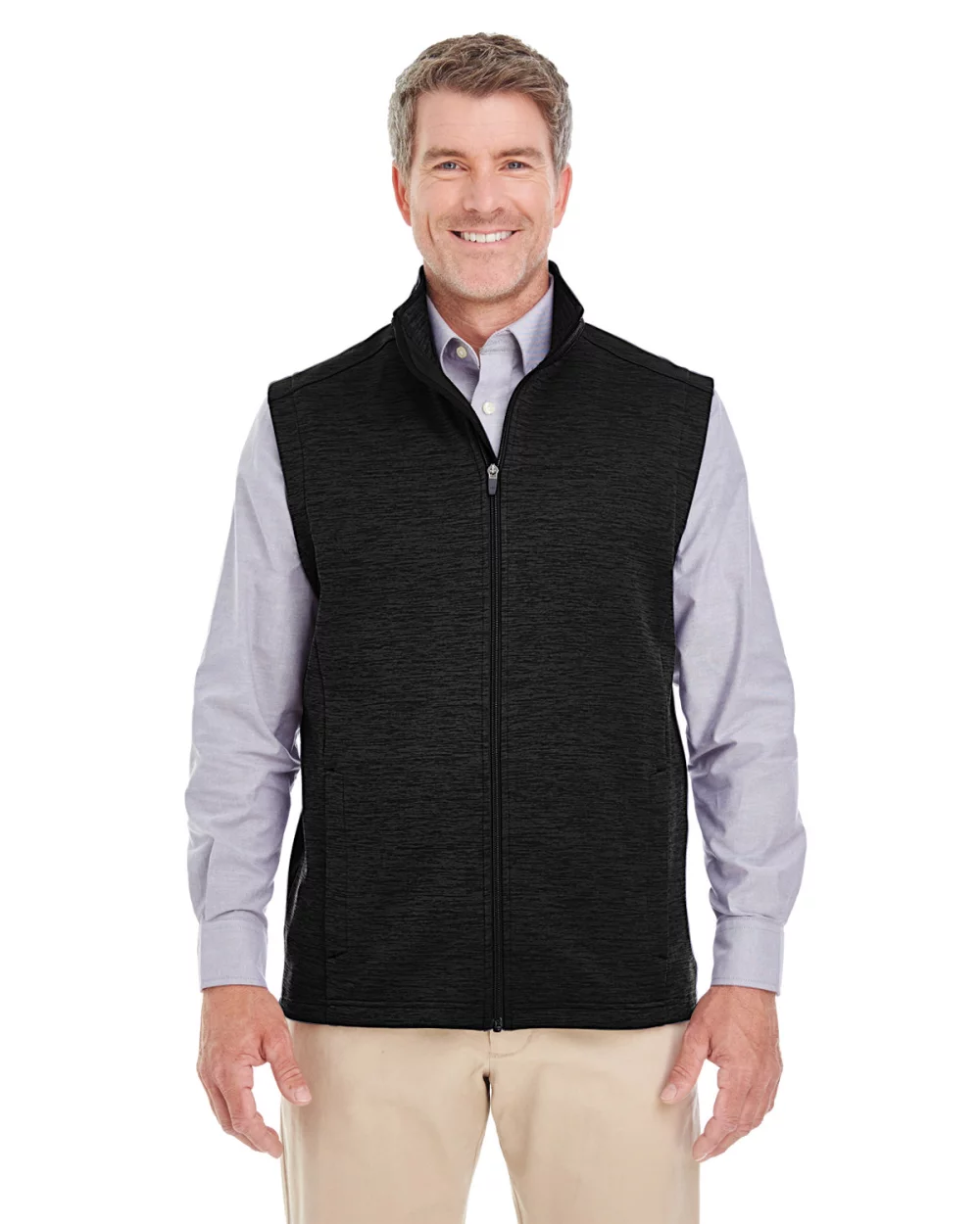 DEVON AND JONES Men's Newbury M?lange?Fleece Vest