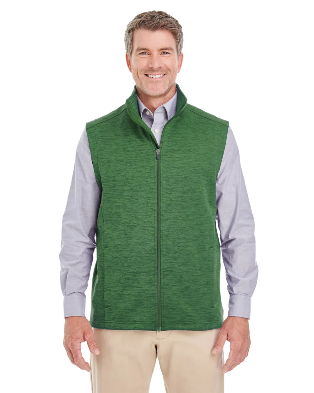 DEVON AND JONES Men's Newbury M?lange?Fleece Vest