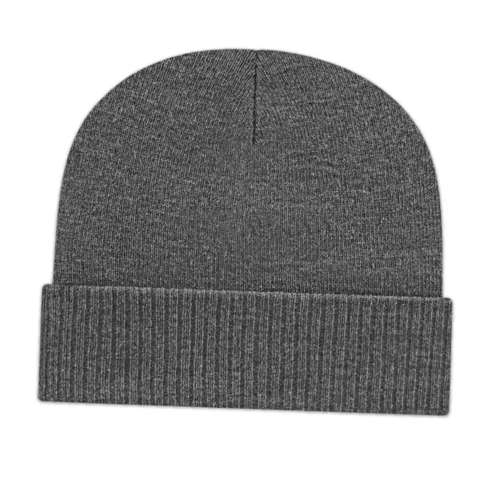 Bonnet tricoté avec bord côtelé