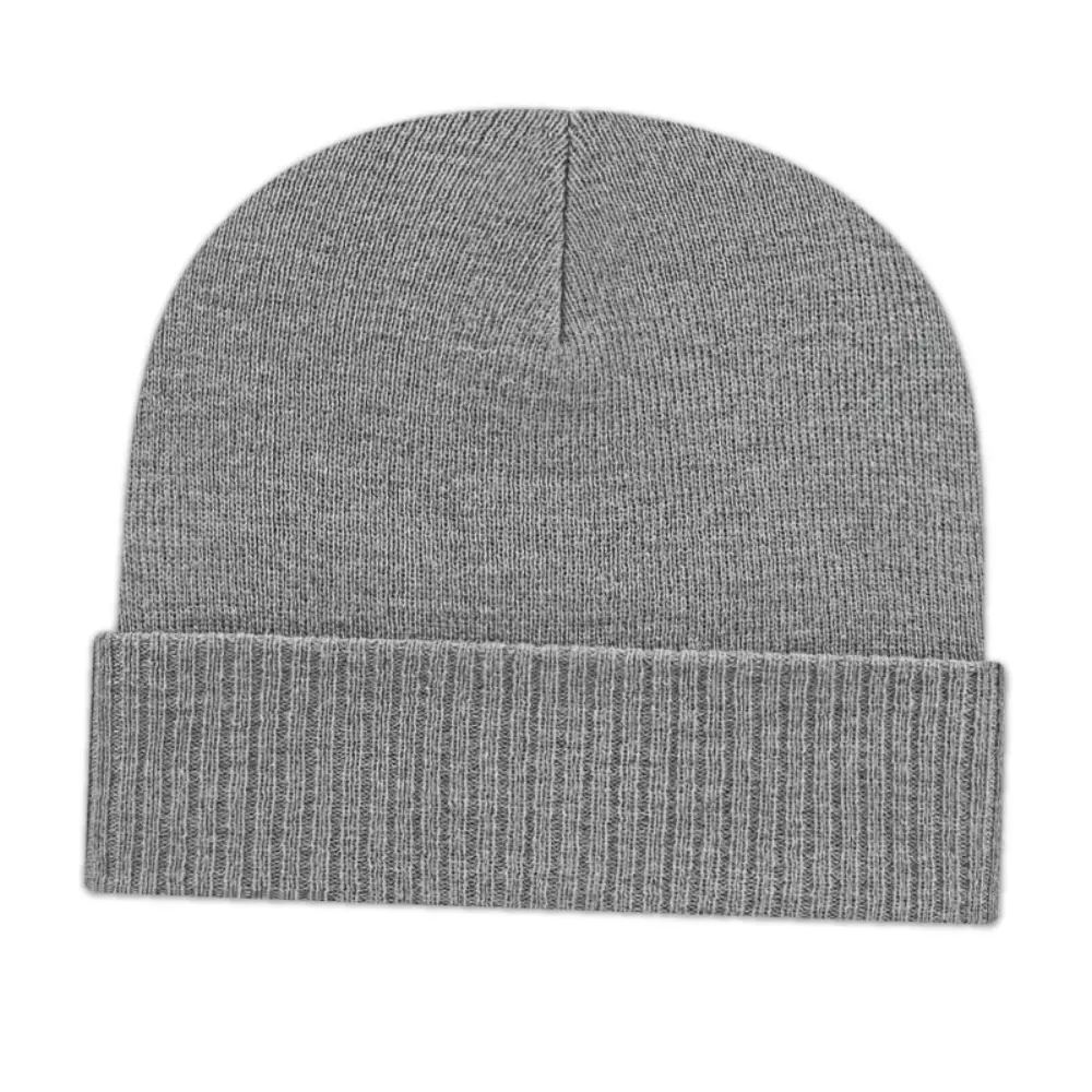 Bonnet tricoté avec bord côtelé