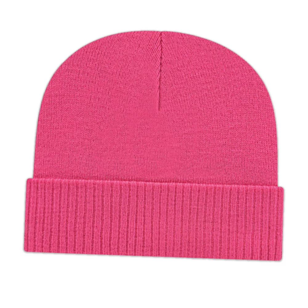 Bonnet tricoté avec bord côtelé