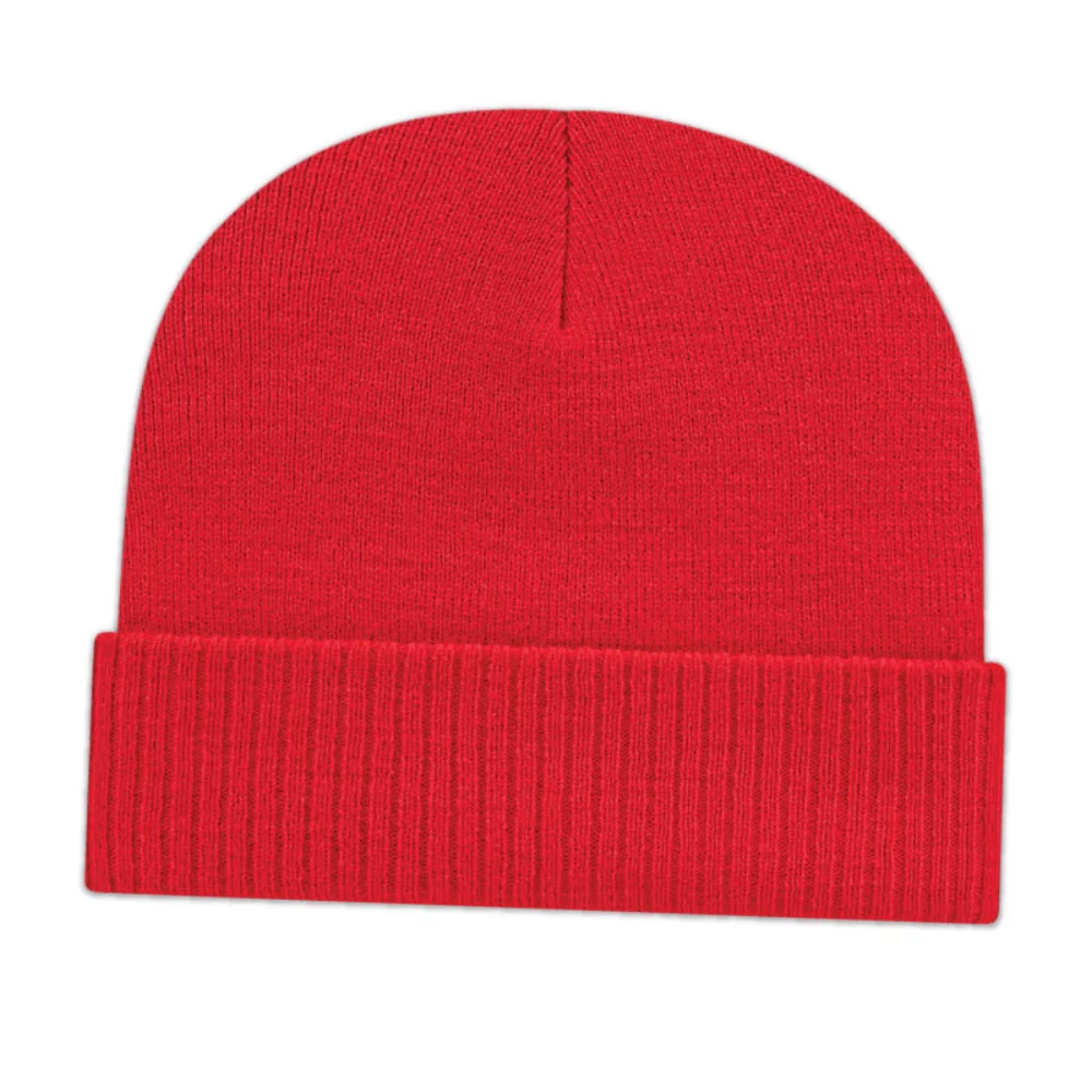 Bonnet tricoté avec bord côtelé