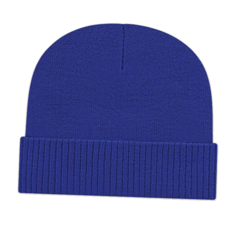 Bonnet tricoté avec bord côtelé