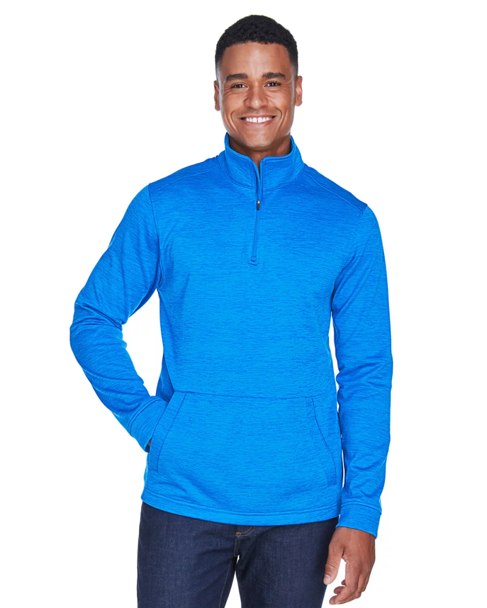 DEVON AND JONES Men's Newbury M?lange Fleece Quarter-Zip