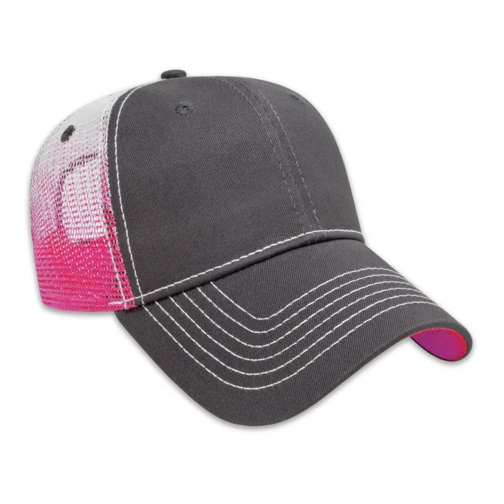 Gradient Screen Print Mesh Cap