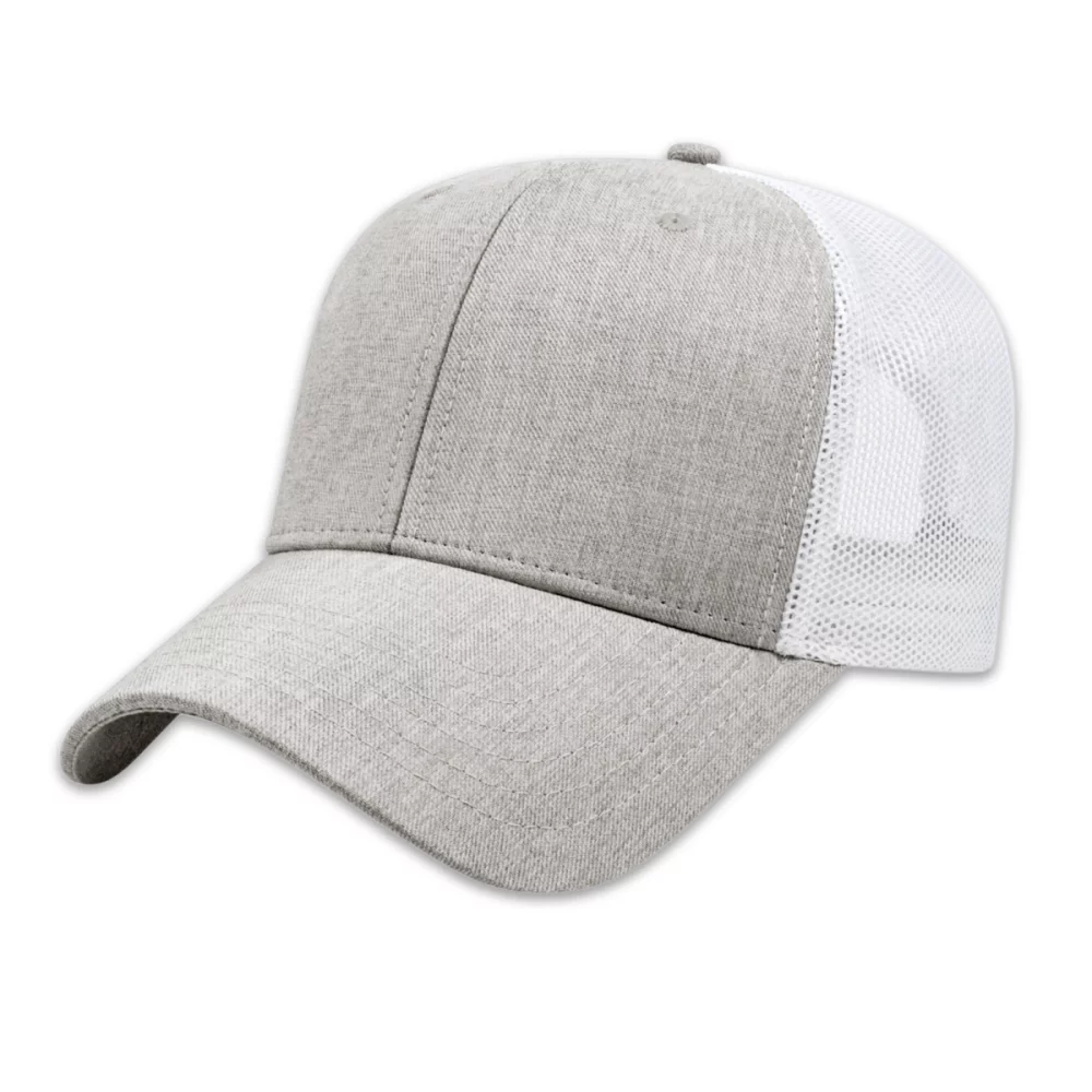 Casquette en polyester chiné avec maille ultra douce