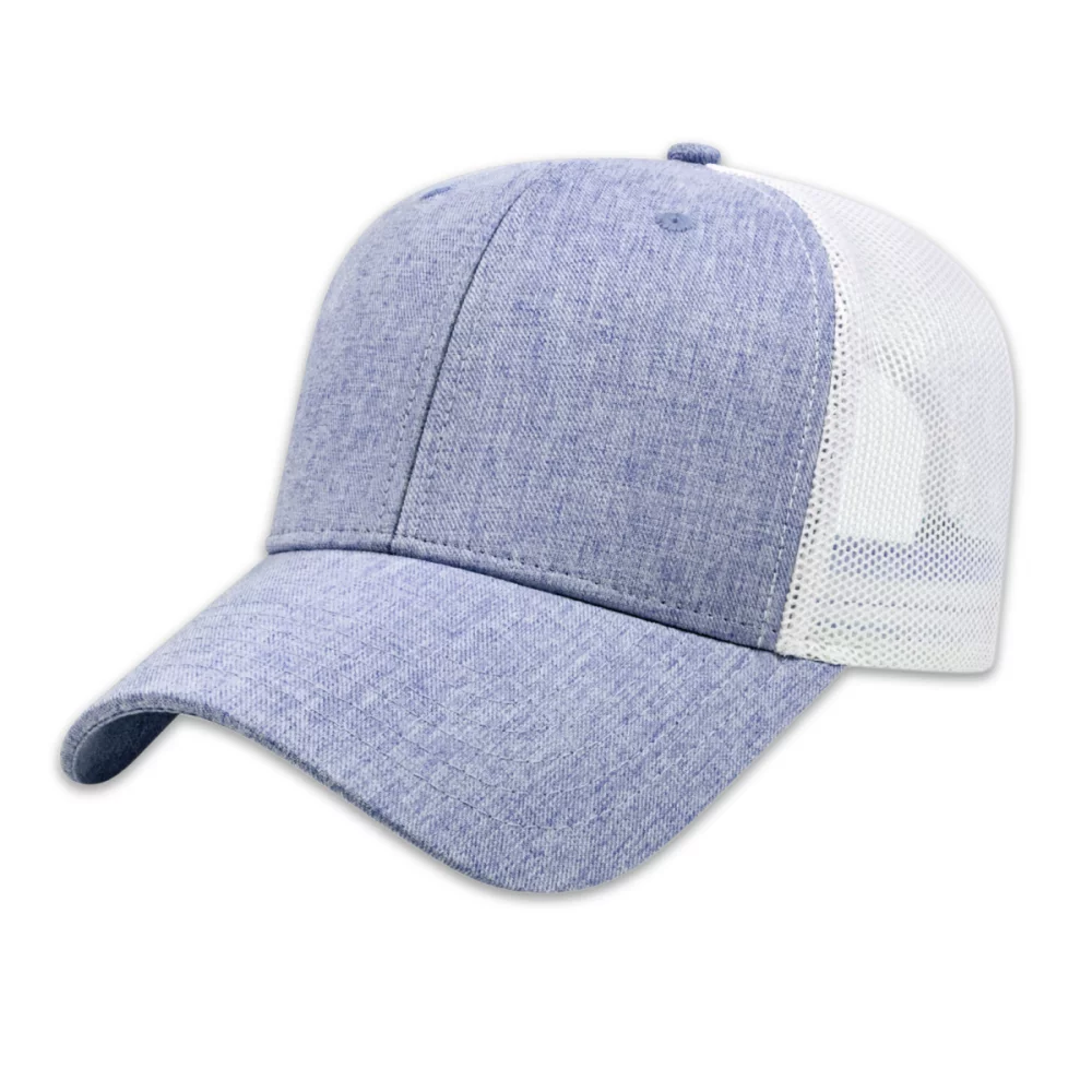 Casquette en polyester chiné avec maille ultra douce