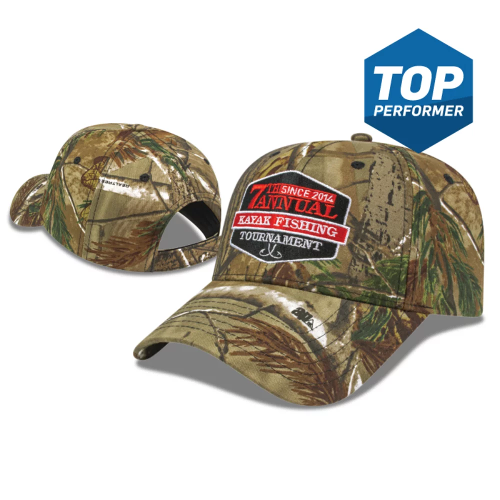 Casquette à six panneaux camouflage