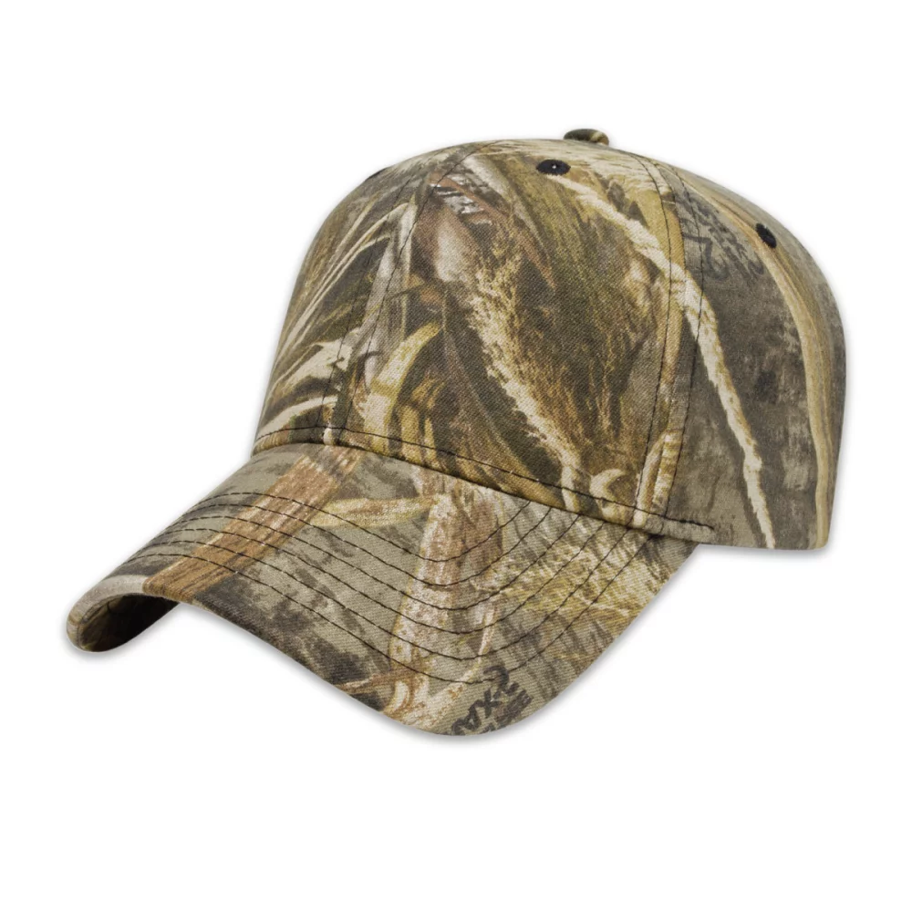 Casquette à six panneaux camouflage