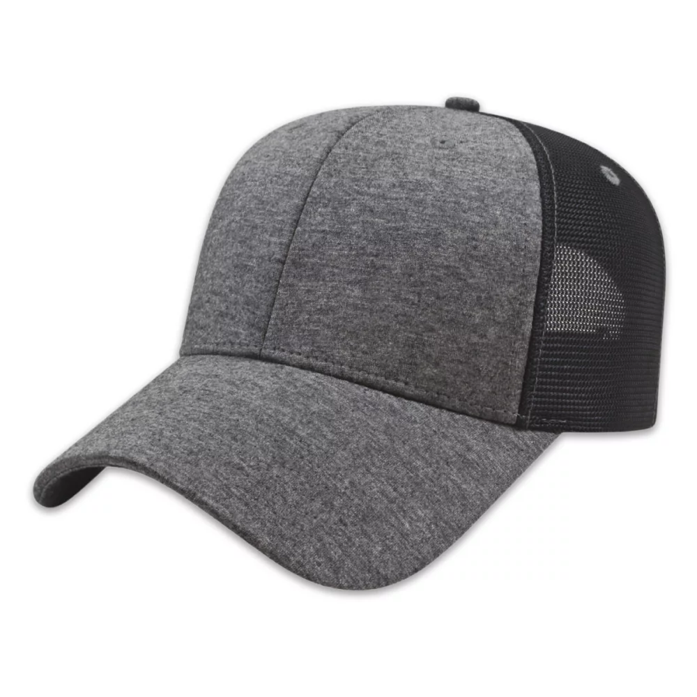 Casquette en jersey de coton avec dos en maille haute technologie