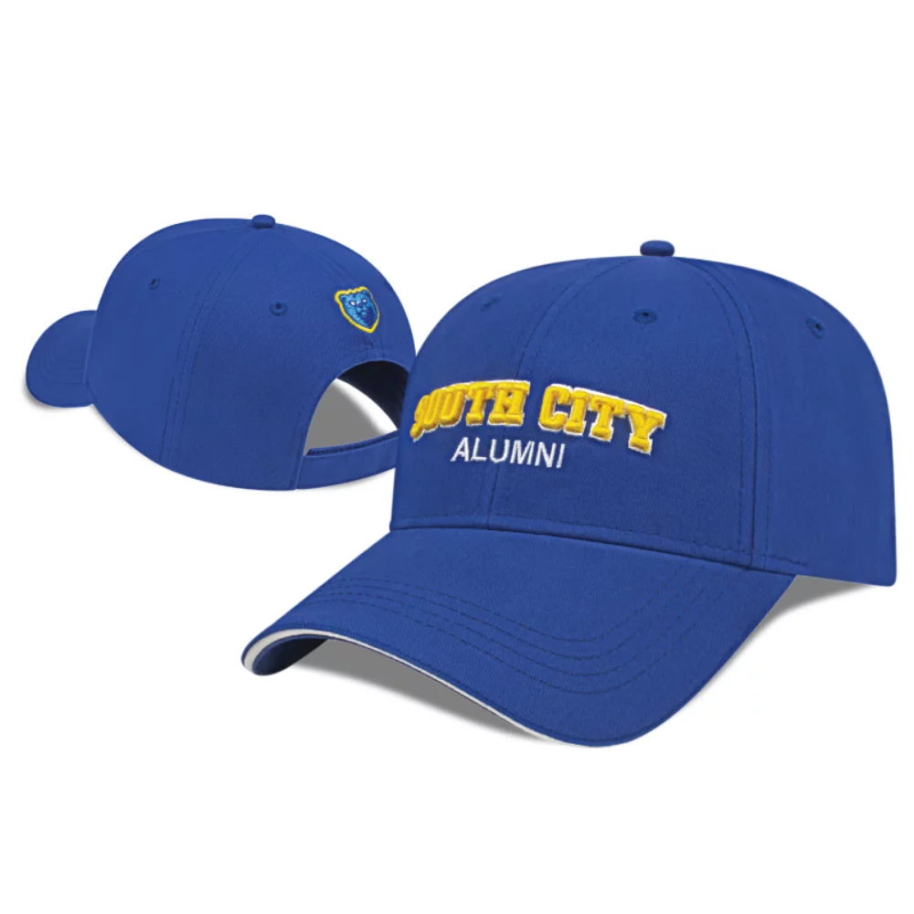 Casquette à visière sandwich avec six panneaux