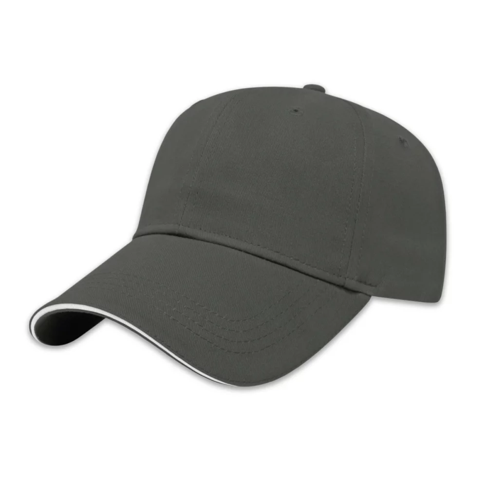 Casquette à visière sandwich avec six panneaux