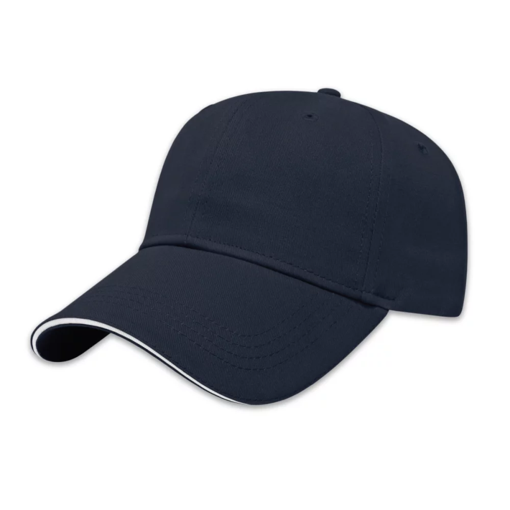 Casquette à visière sandwich avec six panneaux