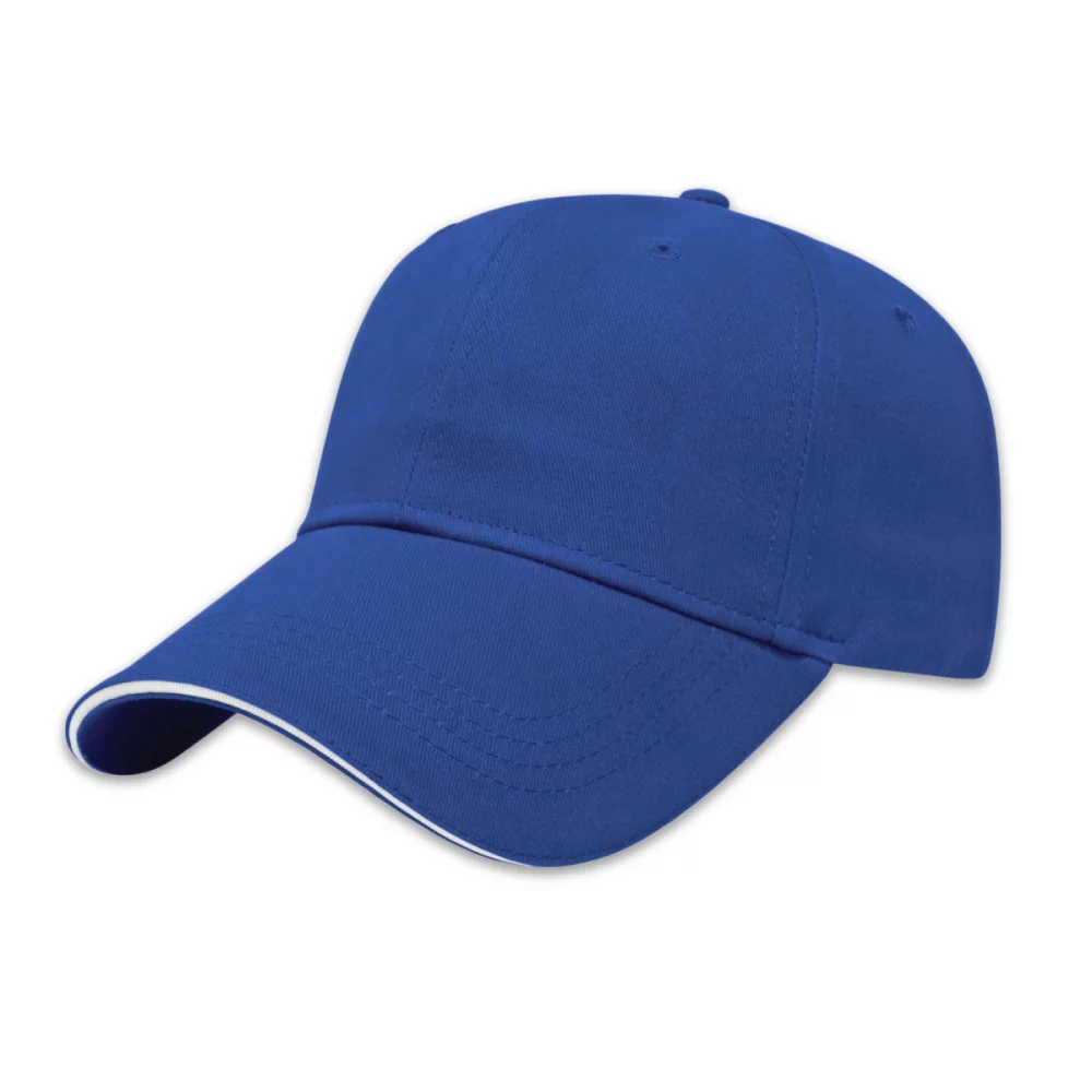 Casquette à visière sandwich avec six panneaux