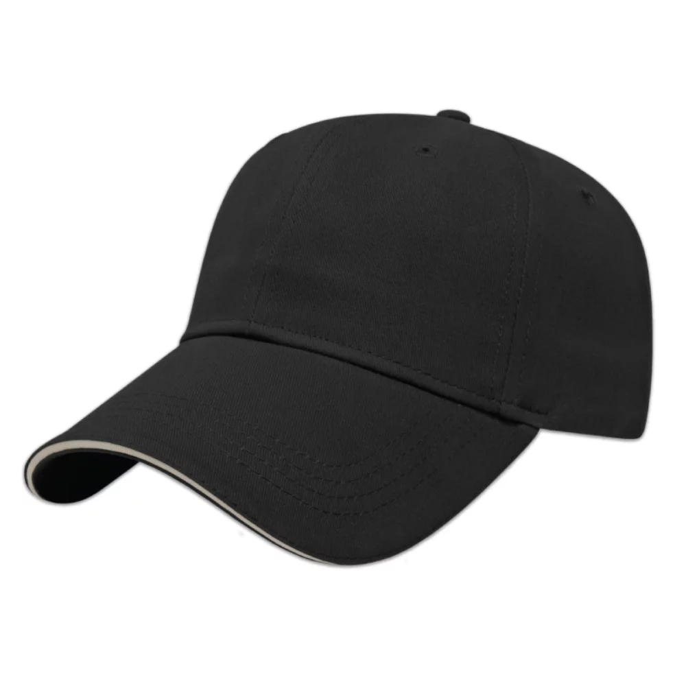 Casquette à visière sandwich avec six panneaux