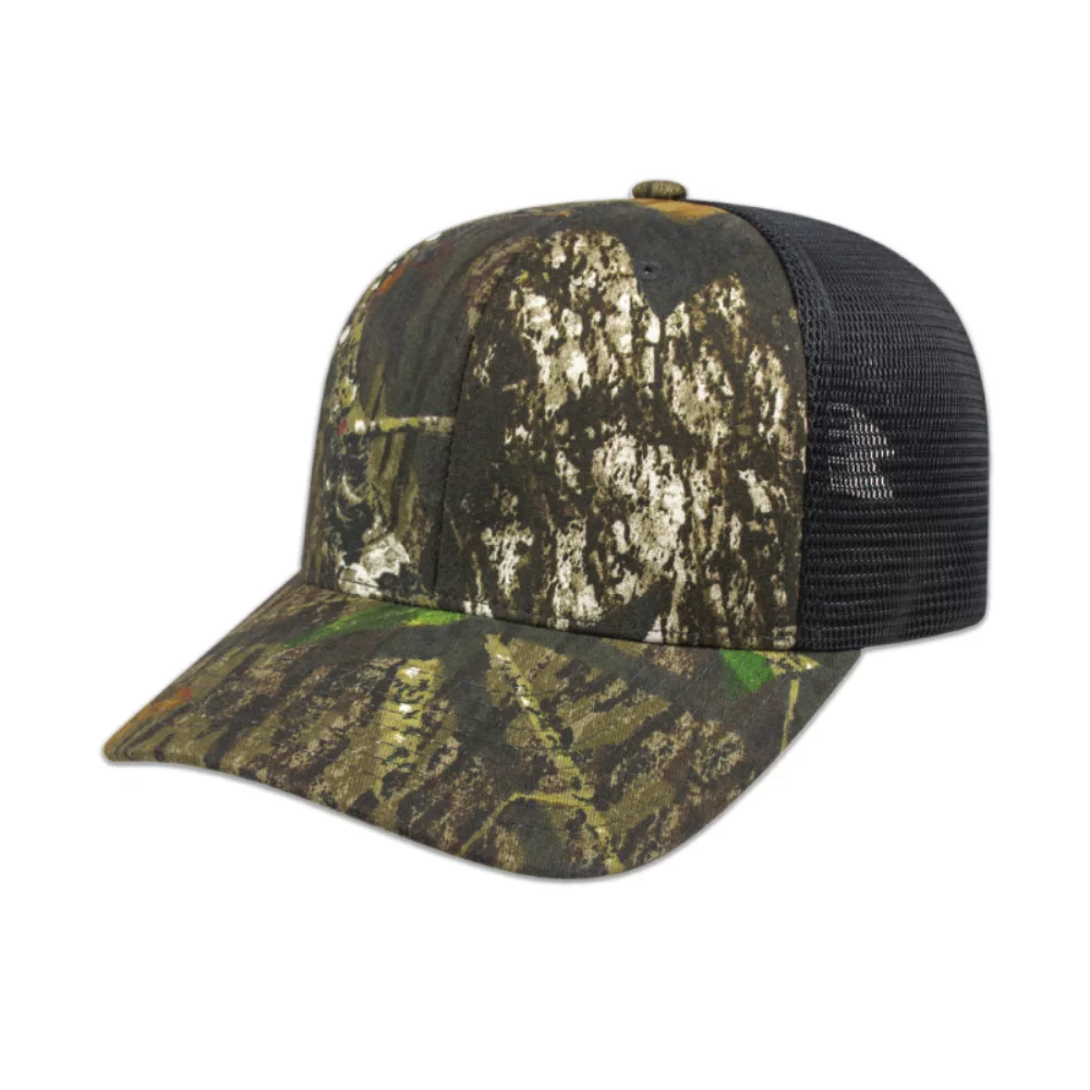 Casquette de camionneur en filet camouflage