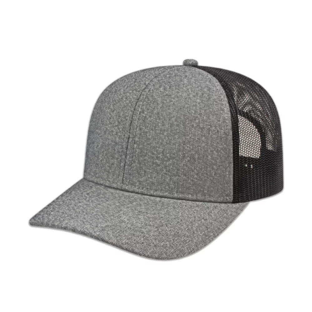 Casquette Premium Mélange Trucker avec filet à l'arrière