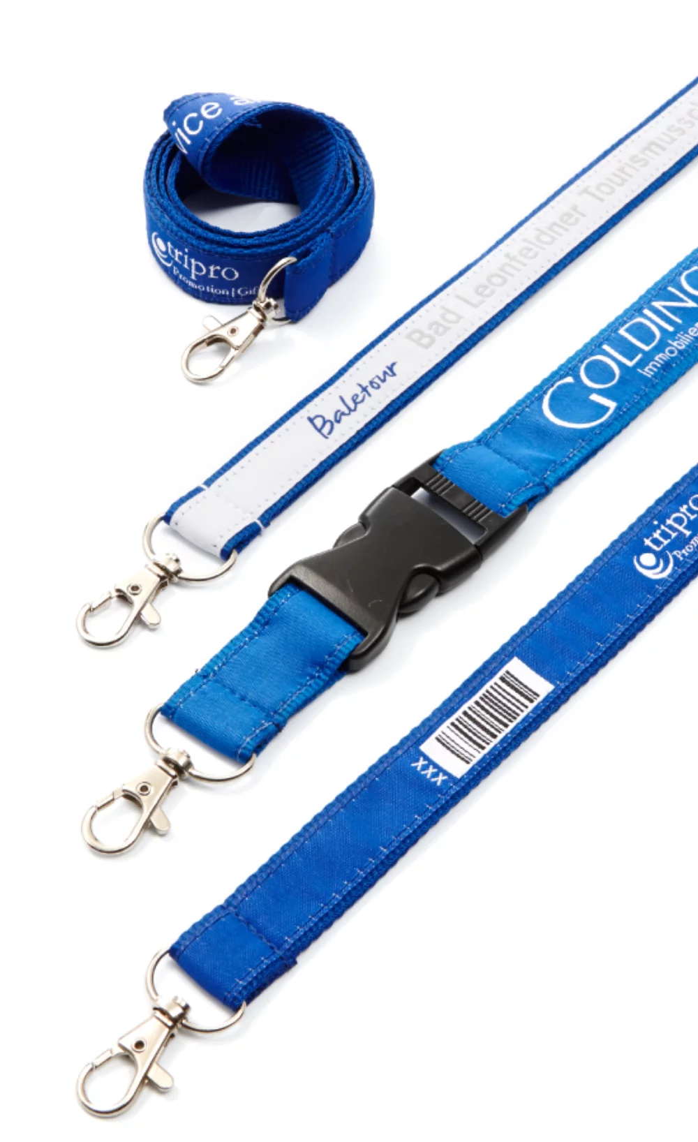 Polyester & Woven Applique (Upper Layer) Lanyards