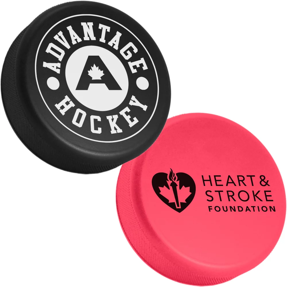 Soulage-stress rond de hockey - Noir ou Rose