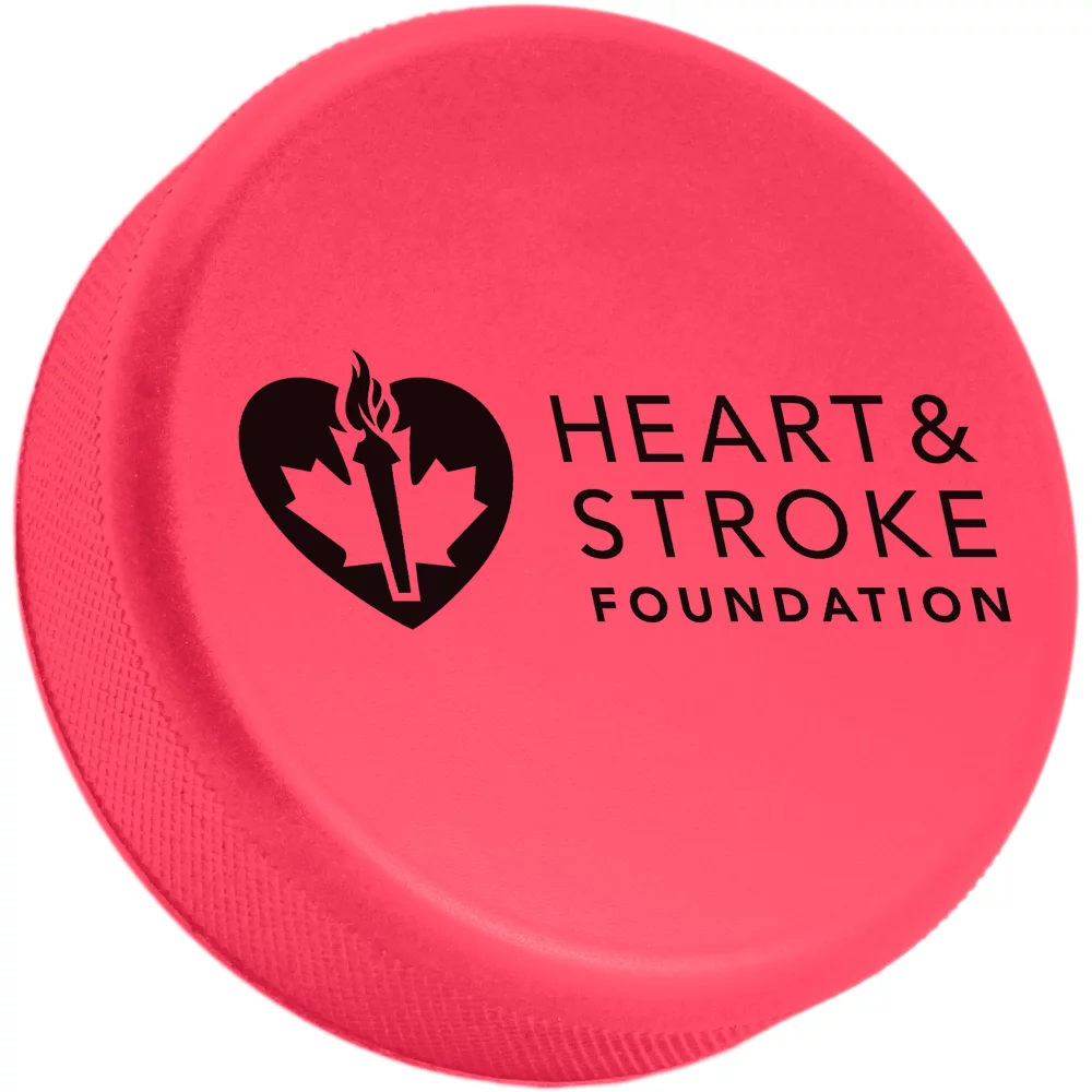 Soulage-stress rond de hockey - Noir ou Rose