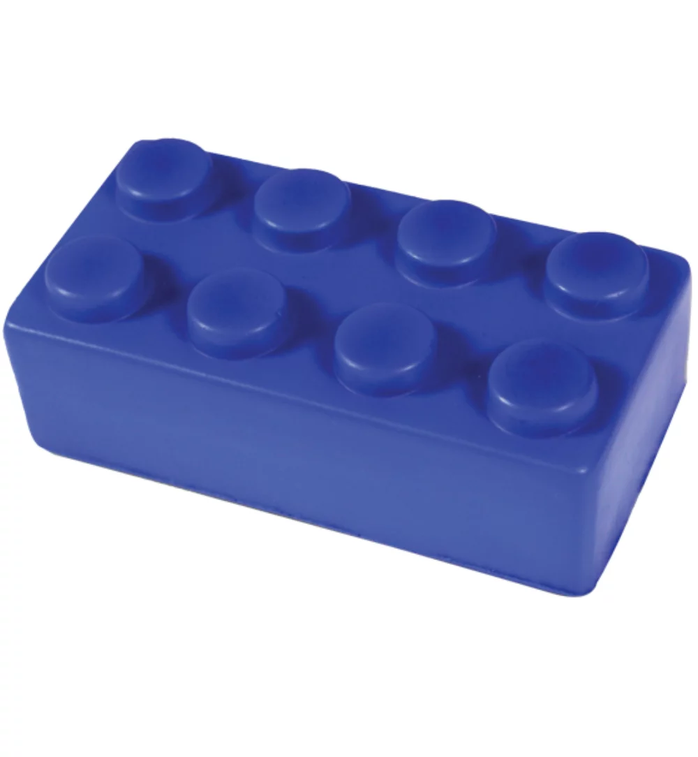 Balle anti-stress en forme de bloc de construction