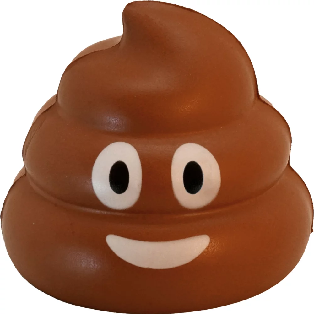 Balle anti-stress emoji caca