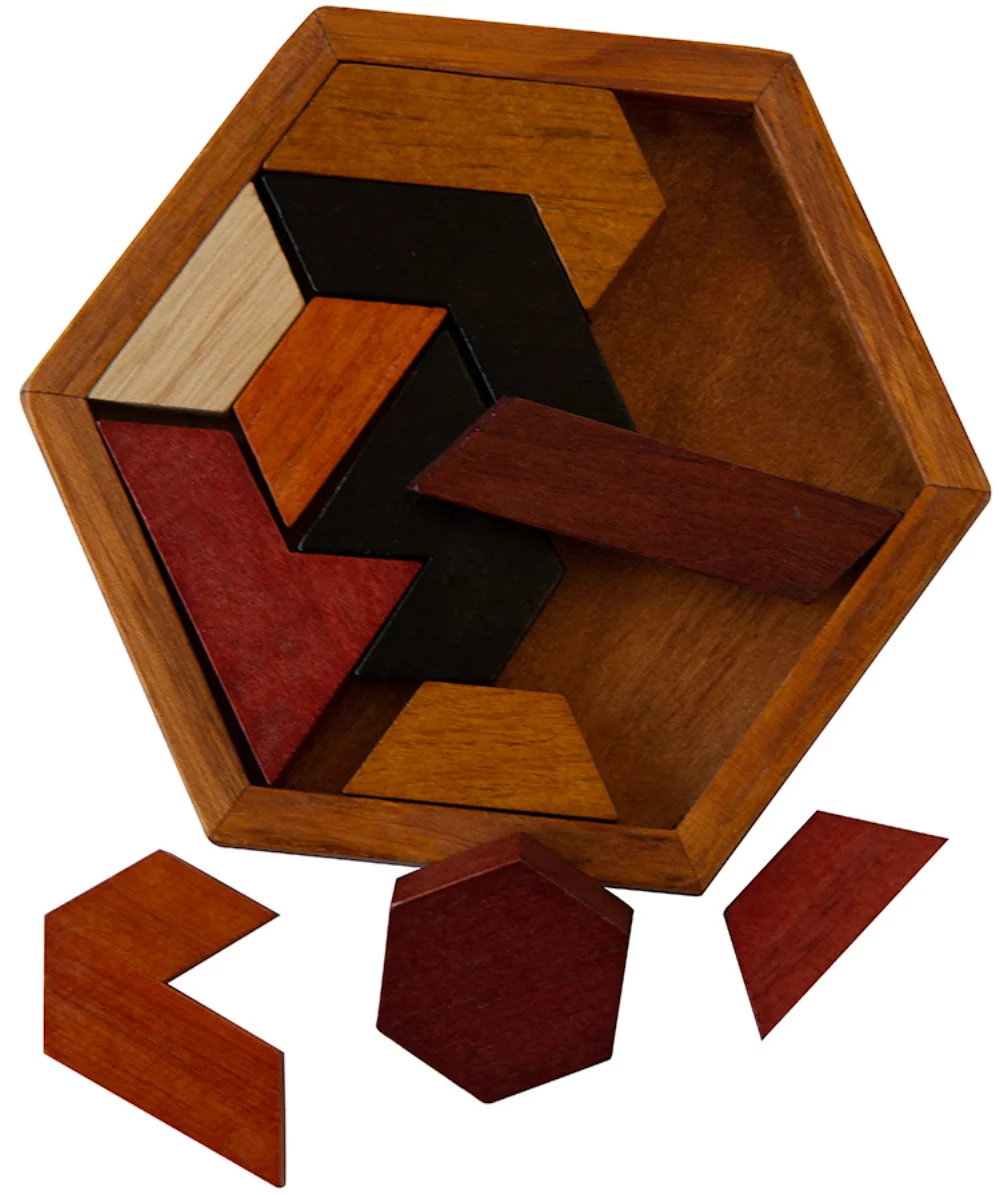 Wood Hexagon Puzzle